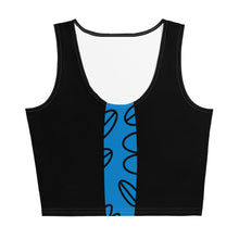 Load image into Gallery viewer, FUN - Blue & Black Crop Top