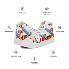 Load image into Gallery viewer, JESUS 100 - Men’s high top canvas shoes - White