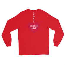 Load image into Gallery viewer, ALAYS CHOOSE LOVE - Men’s Long Sleeve Shirt - Red