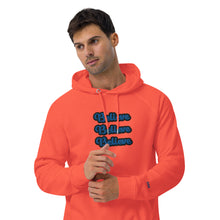 Load image into Gallery viewer, BELIEVE - Unisex eco raglan hoodie - ORANGE