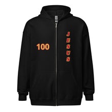 Load image into Gallery viewer, JESUS 100 - Unisex heavy blend zip hoodie
