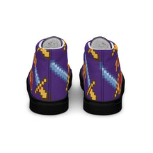 Load image into Gallery viewer, JESUS 100 - Women’s high top canvas shoes - Indigo