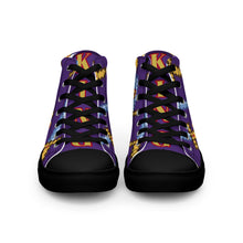 Load image into Gallery viewer, JESUS 100 - Women’s high top canvas shoes - Indigo