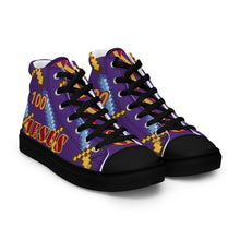 Load image into Gallery viewer, JESUS 100 - Women’s high top canvas shoes - Indigo