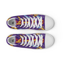 Load image into Gallery viewer, JESUS 100 - Women’s high top canvas shoes - Indigo