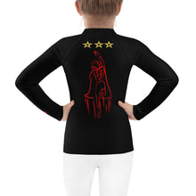 Load image into Gallery viewer, HERO - Kids Rash Guard - Girl Super Hero On Back