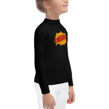 Load image into Gallery viewer, HERO - Kids Rash Guard - Girl Super Hero On Back