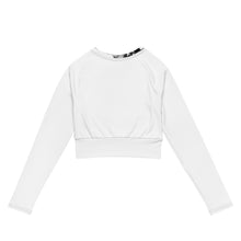 Load image into Gallery viewer, HOPE & FAITH - long-sleeve crop top - White
