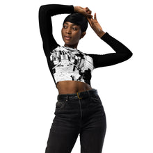 Load image into Gallery viewer, Hope & Faith - long-sleeve crop top - Black