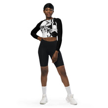 Load image into Gallery viewer, Hope & Faith - long-sleeve crop top - Black
