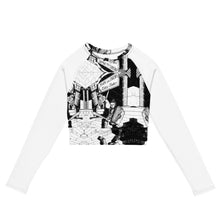 Load image into Gallery viewer, HOPE & FAITH - long-sleeve crop top - White