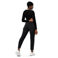 Load image into Gallery viewer, Hope & Faith - long-sleeve crop top - Black