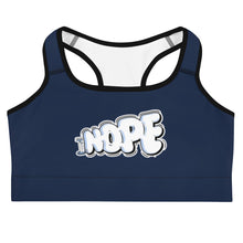 Load image into Gallery viewer, NOPE - Sports bra - Navy - outline black