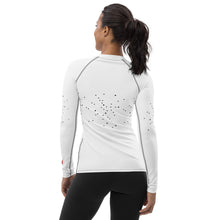 Load image into Gallery viewer, WAIT THERE'S MORE - Women's Rash Guard - White / Black Stitch