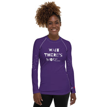 Load image into Gallery viewer, WAIT THERE'S MORE - Women's Rash Guard -Purple