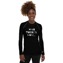 Load image into Gallery viewer, WAIT THERE'S MORE - Women's Rash Guard - Black