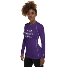 Load image into Gallery viewer, WAIT THERE'S MORE - Women's Rash Guard -Purple