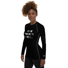 Load image into Gallery viewer, WAIT THERE'S MORE - Women's Rash Guard - Black