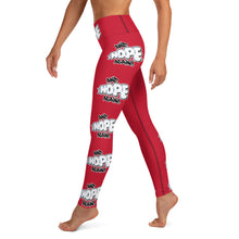Load image into Gallery viewer, Women's Nope & Nope Again Yoga Leggings-Red