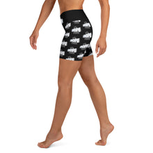 Load image into Gallery viewer, Womens N&N-A Yoga Shorts(black&white pattern)