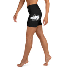 Load image into Gallery viewer, Woman's Nope & Nope Again Yoga Shorts-Black