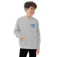 Load image into Gallery viewer, REACH FOR THE SKY - Kids fleece hoodie - Blue text