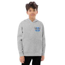 Load image into Gallery viewer, REACH FOR THE SKY - Kids fleece hoodie - Blue text