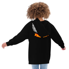 Load image into Gallery viewer, REACH FOR THE SKY - Kids fleece hoodie - Yellow text
