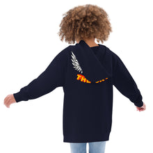 Load image into Gallery viewer, REACH FOR THE SKY - Kids fleece hoodie - Yellow text