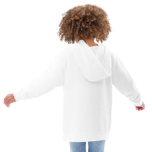 Load image into Gallery viewer, KING JESUS Kids fleece hoodie - White / Red & gold text