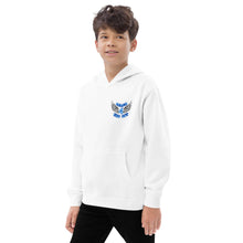 Load image into Gallery viewer, REACH FOR THE SKY - Kids fleece hoodie - Blue text