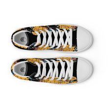 Load image into Gallery viewer, KOOL KIDD - Men’s high top - All over print  canvas shoes - Black