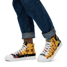 Load image into Gallery viewer, KOOL KIDD - Men’s high top canvas shoes - Black