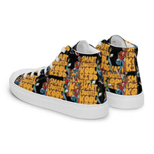 Load image into Gallery viewer, KOOL KIDD - Men’s high top - All over print  canvas shoes - Black
