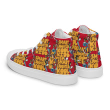 Load image into Gallery viewer, KOOL KIDD - Men’s high top -  all over print canvas shoes - Red