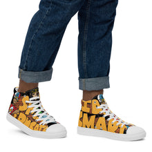 Load image into Gallery viewer, KOOL KIDD - Men’s high top canvas shoes - Black