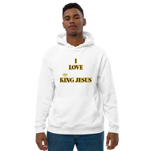 Load image into Gallery viewer, KING JESUS - Premium eco hoodie - White - 80% organic cotton