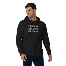 Load image into Gallery viewer, Observe - Unisex eco raglan hoodie
