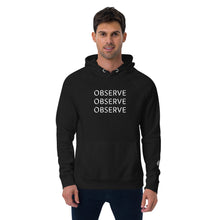 Load image into Gallery viewer, Observe - Unisex eco raglan hoodie