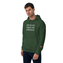 Load image into Gallery viewer, Observe - Unisex eco raglan hoodie