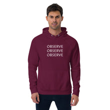 Load image into Gallery viewer, Observe - Unisex eco raglan hoodie