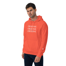 Load image into Gallery viewer, Observe - Unisex eco raglan hoodie