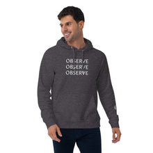 Load image into Gallery viewer, Observe - Unisex eco raglan hoodie