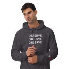 Load image into Gallery viewer, Observe - Unisex eco raglan hoodie