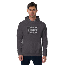 Load image into Gallery viewer, Observe - Unisex eco raglan hoodie