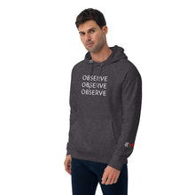 Load image into Gallery viewer, Observe - Unisex eco raglan hoodie