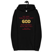 Load image into Gallery viewer, GOD Unisex fashion hoodie - Black / Red Text