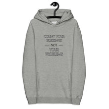 Load image into Gallery viewer, COUNT YOUR BLESSINGS Women's eco fitted hoodie