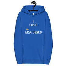 Load image into Gallery viewer, KING JESUS Unisex fashion hoodie - White Text