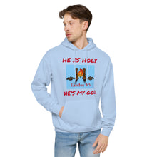 Load image into Gallery viewer, HE IS HOLY Unisex fleece hoodie